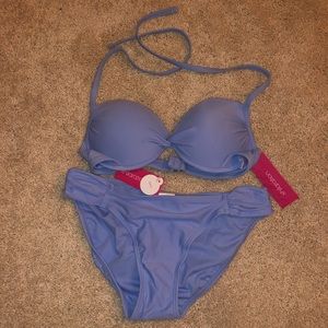 Blue Push-Up Bikini Set